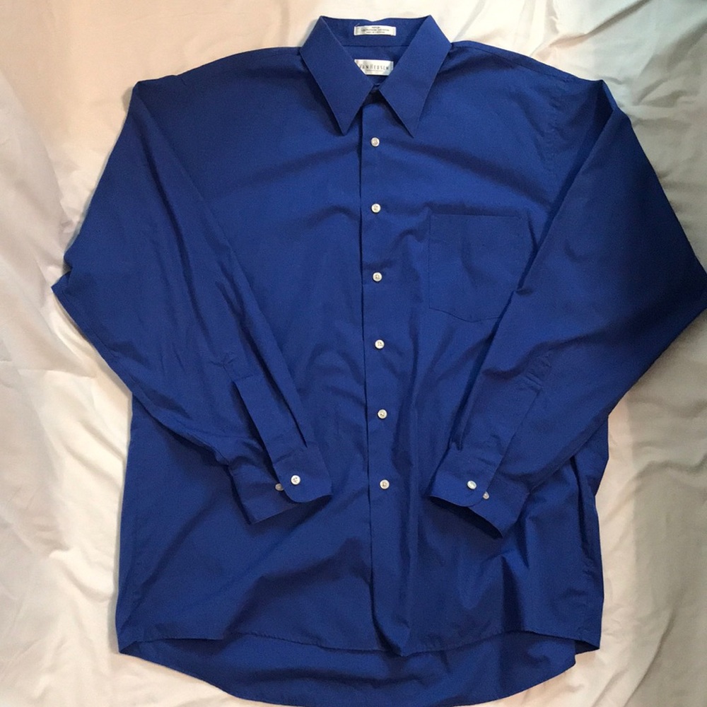 Royal blue dress button down